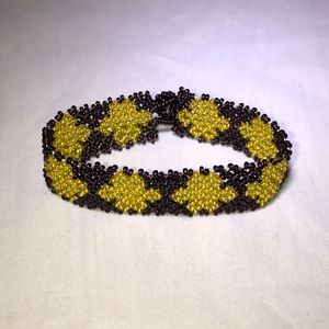 Tribal Designs Gold Flower Bracelet